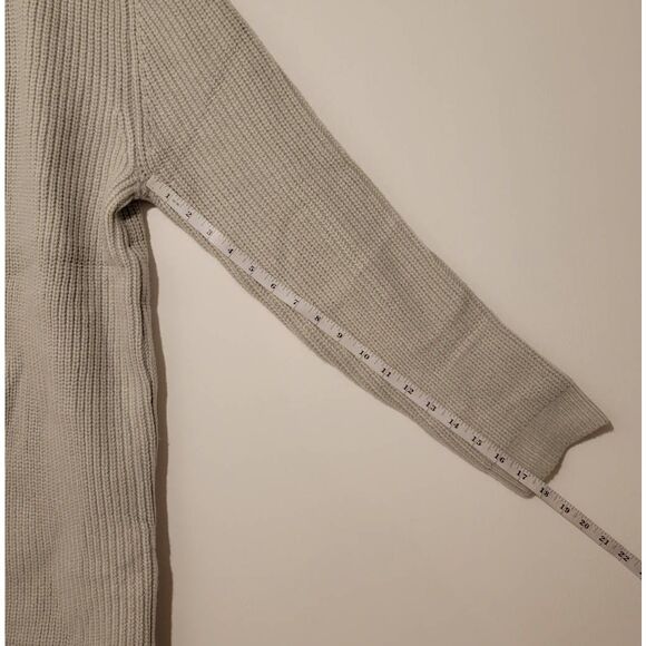 Men's Cardigan Shawl Collar Long Sleeve Sweater Size Medium Gray - Picture 4 of 10